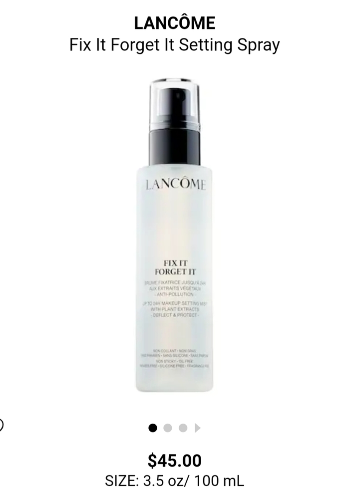 Lancome setting spray